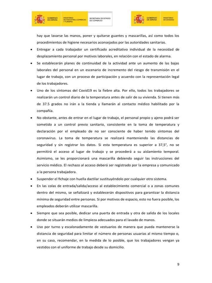 GUÍA DE BUENAS PRÁCTICAS PARA LOS ESTABLECIMIENTOS DEL SECTOR COMERCIAL - Imagen 9