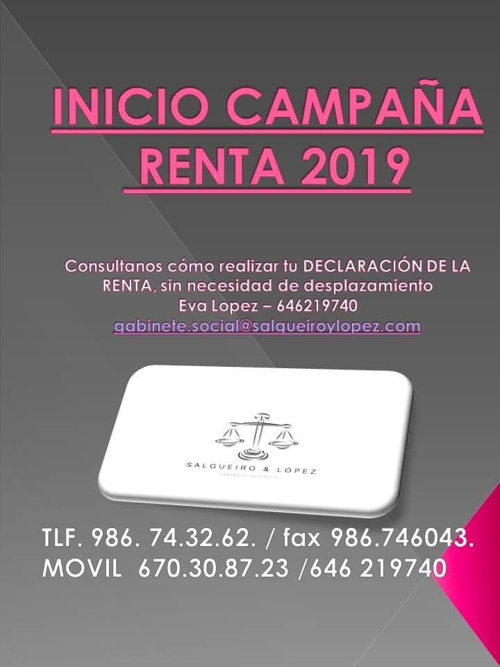 INICIO CAMPAÑA RENTA 2019 - Imagen 1