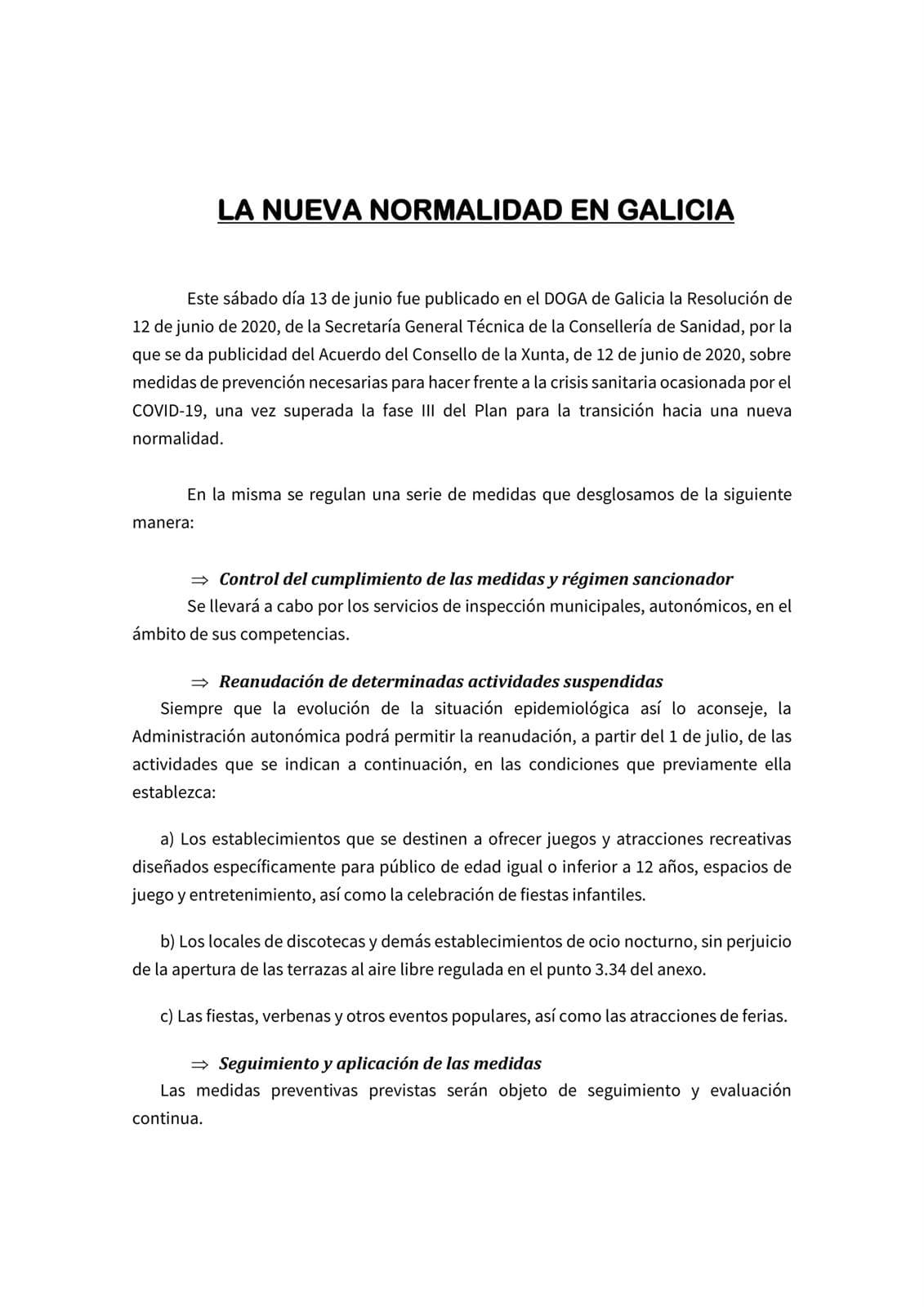 LA NUEVA NORMALIDAD EN GALICIA  - Imagen 4